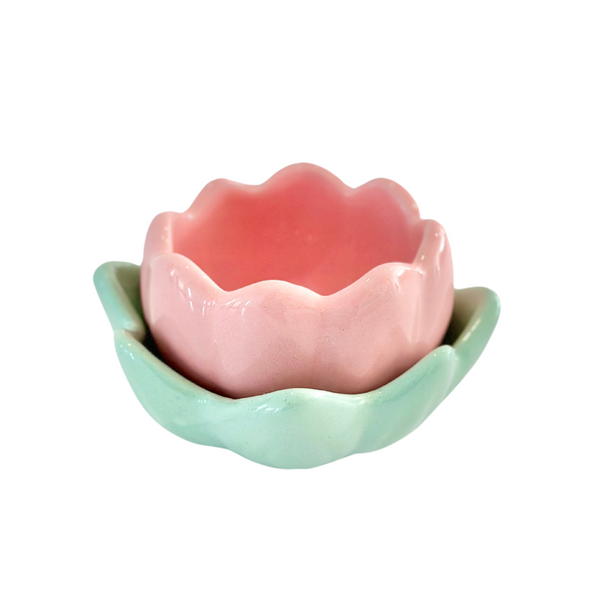 Small Pink Tulip Candle Holder