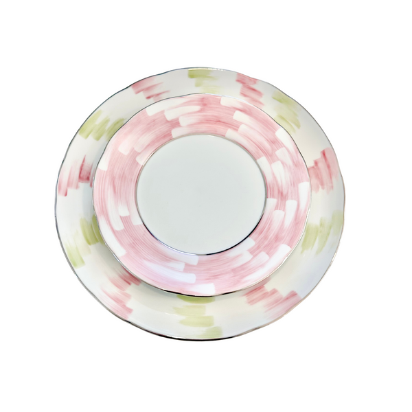 Brushstrokes in Pink Salad Plate