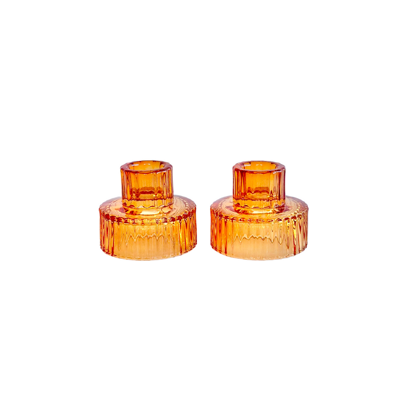 Caramel Elegance Taper Holders