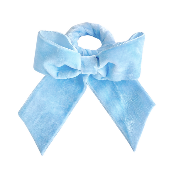 Blue Velvet Bow Napkin Ring
