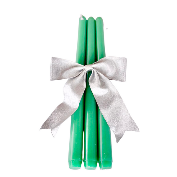 Emerald Dripless Taper Candles