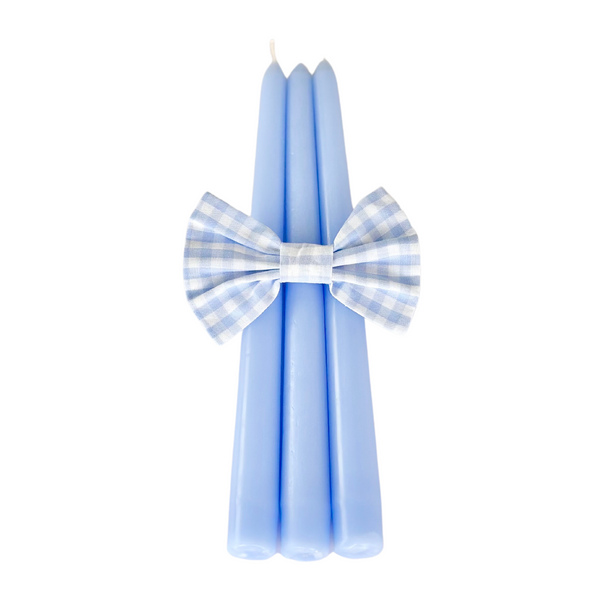 French Blue Dripless Taper Candles