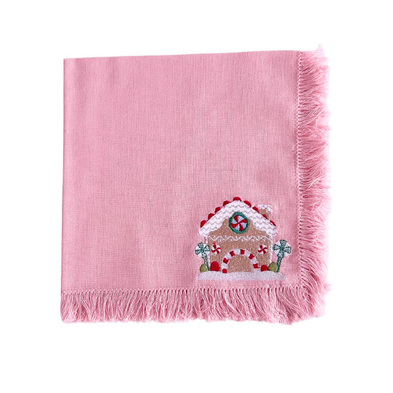 Sweet Gingerbread Fringe Napkin