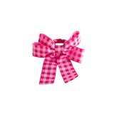 Candy Cane Bliss Table Set with Gingham Bows - (Set of 4 Placemats, 4 Napkins and 4 Gingham Napkin Bows)