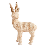 Handwoven Raffia Llama Ornament