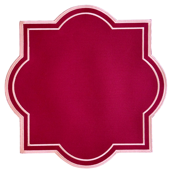 Burgundy Scalloped Placemat