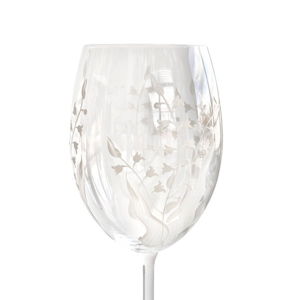 Elysian Lily Crystal Wine Glass
