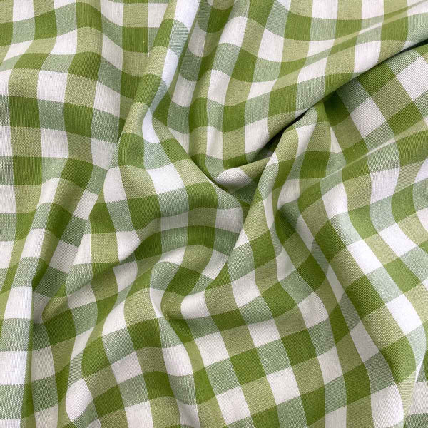 Green Gingham Elegance Tablecloth
