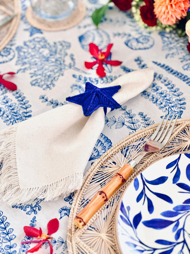 Starfish Napkin Ring: Royal Blue