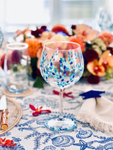Automne Bleu Wine Glass