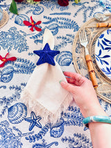 Starfish Napkin Ring: Royal Blue