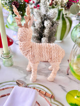 Handwoven Raffia Llama Ornament