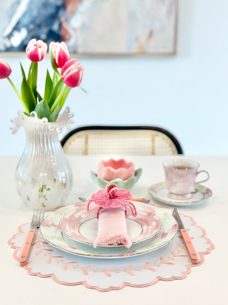 Lily in Pink Napkin Ring