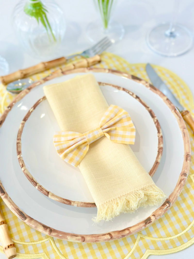 Yellow Gingham Placemat