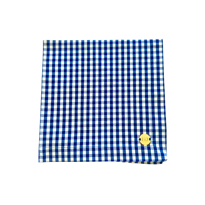 Navy Gingham Napkin