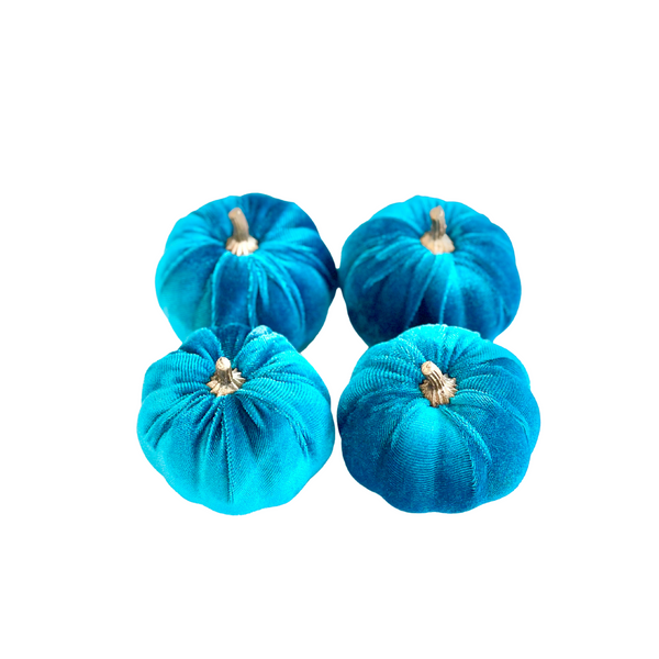 Ocean Velvet Pumpkins