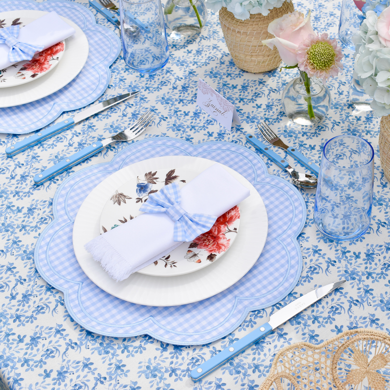 Baby Blue Gingham Placemat