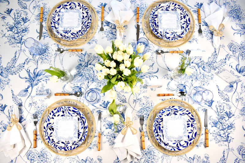Blue Blossom Tablecloth