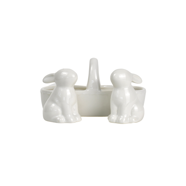 Bunnies in a Basket Salt and Pepper Shakers (Pair)