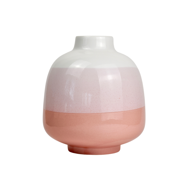 Pink Pottery Flower Vase